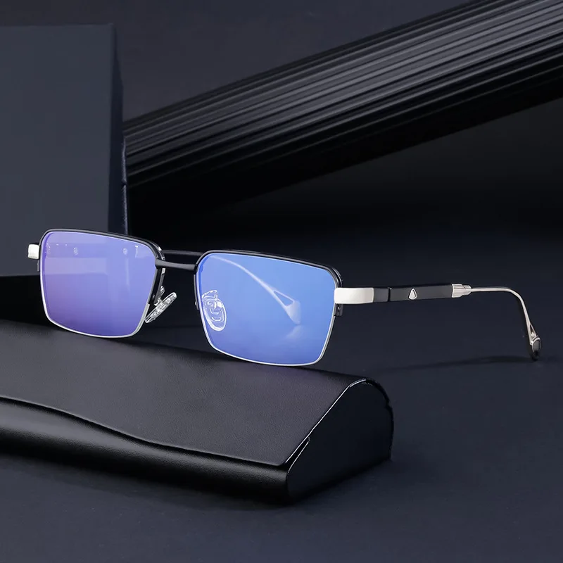 

2023 New Gradient Sunglasses Men Fashion Metal Big Frame Rectangle Sun Glasses Brand Design Luxury Lunette De Soleil Homme UV400