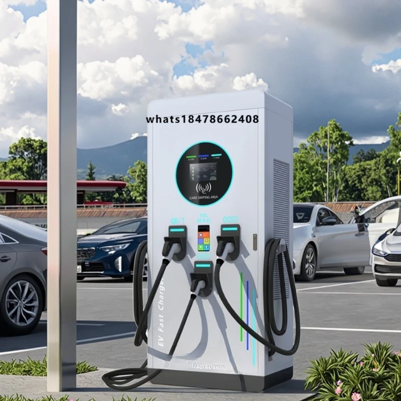 Commercial 60-120kw fixed installation public electric vehicle charger electric vehicle DC fast charging station credit floor ch
