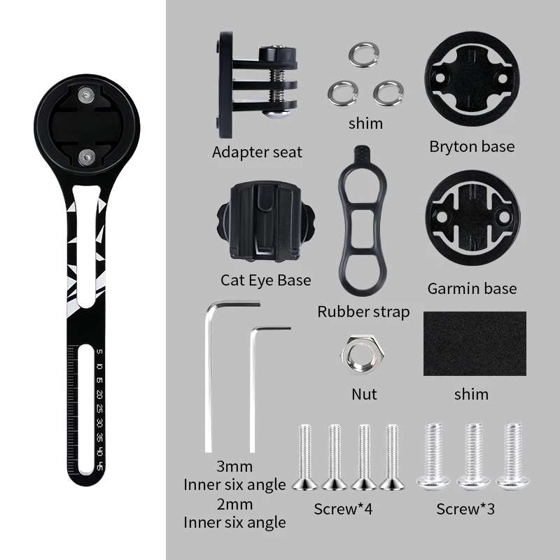 Bike Integrated Handlebar Computer Mount Bicycle Handlebar Cycling Computer Holder Road Handlebar Extender Aluminum Alloy Stand