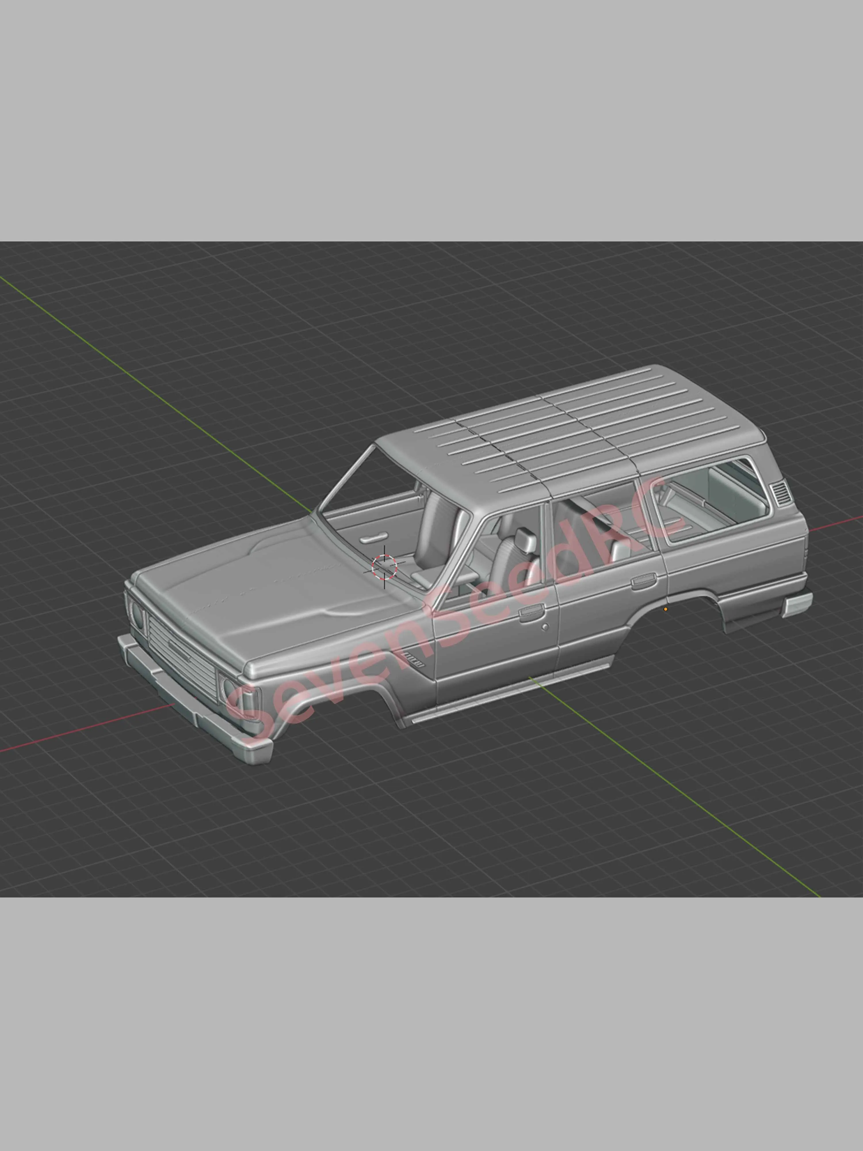 3d Printed RC Body Land Cruiser FJ 60 313mm 324mm WB SCX10 Trx4 Crossrc NT4 JT4 RC4WD