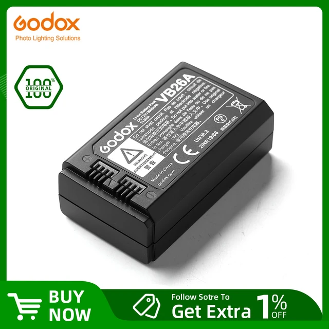 Godox Vb26 Battery | Li-ion Battery | Flash Accessories - Vb26 Li-ion  Battery 7.2v - Aliexpress