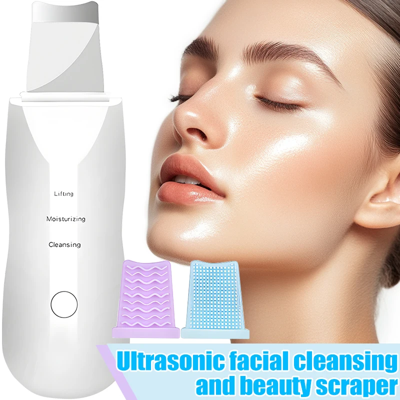 Elettrico Ad Ultrasuoni Scrubber Della Pelle Peeling Rimozione di Comedone Pulizia Profonda del Viso Acne Pore Cleaner Vibrazione Lifting Del Viso Cura