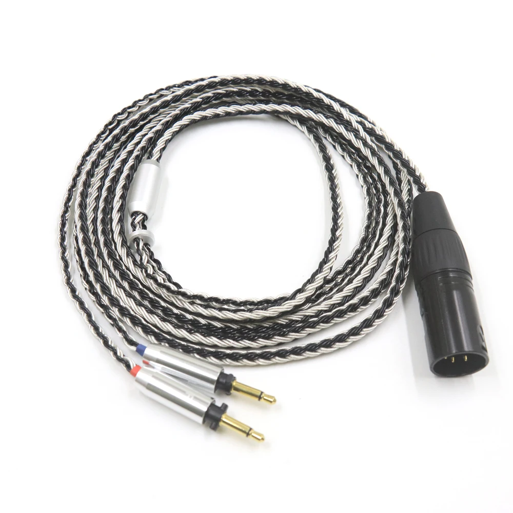 For Final SONOROUS IV VI VIII X Headphone Balance Cable 16 Core Single Crystal Silver 2.5/3.5/4.4mm Headset Wire