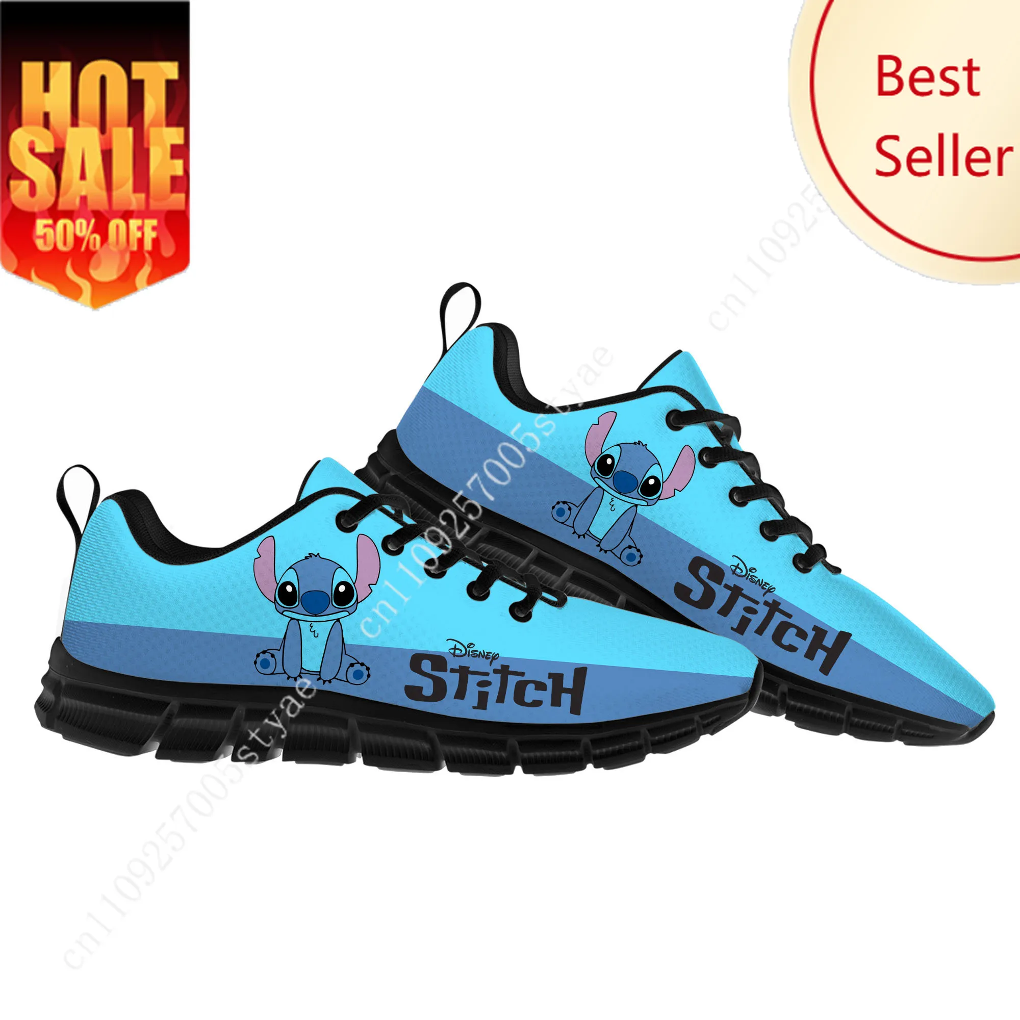 

Stitch Sports Shoes Disney Cartoon Decorate Sneakers Design Your Photo Logo Text Party Holiday Gifts Custom Shoe