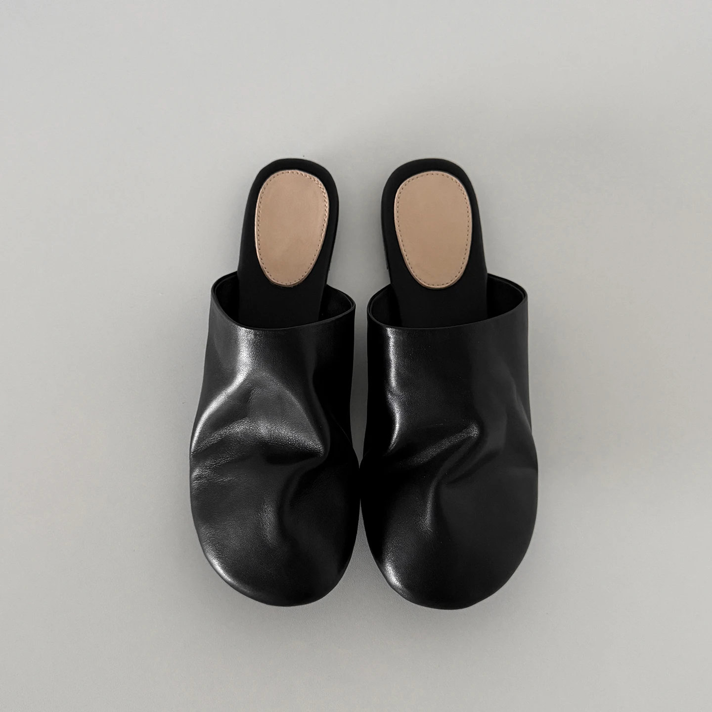 QUTAA 2026 Fashion Slingback Women Flats Shoes Mules Woman Summer Cow Leather Comfort Casual Shoes Round Toe Ladies Dress 34-40