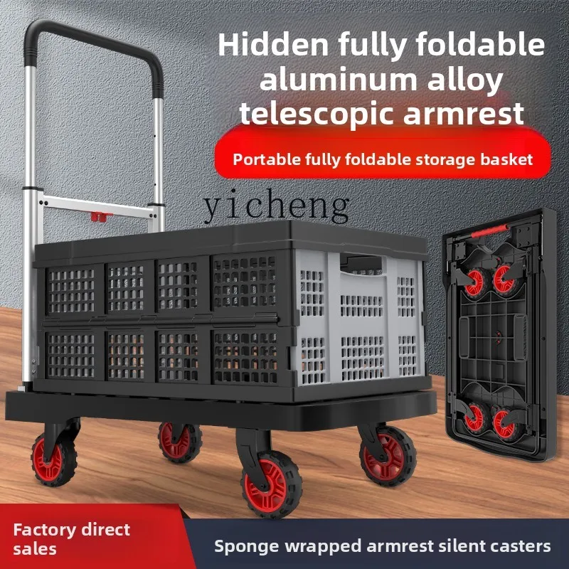 

TWR Hand Truck Cargo Cart Hand Pull Cart Household Hand Truck Foldable Portable