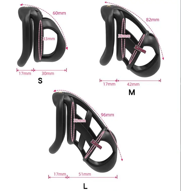 2025 NEW The Model X Male Chastity Device Sleeve Cock Cage Mini Lock with 4 Penis Rings Bondage Fetish Adult Sex Toy for Men