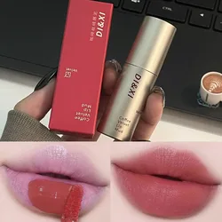 Matte Brown Lip Gloss 6 Color Long Lasting Non-Stick Cup Liquid Lipstick Nude Red Brown Waterproof Velvet Lip Mud Tint Cosmetics