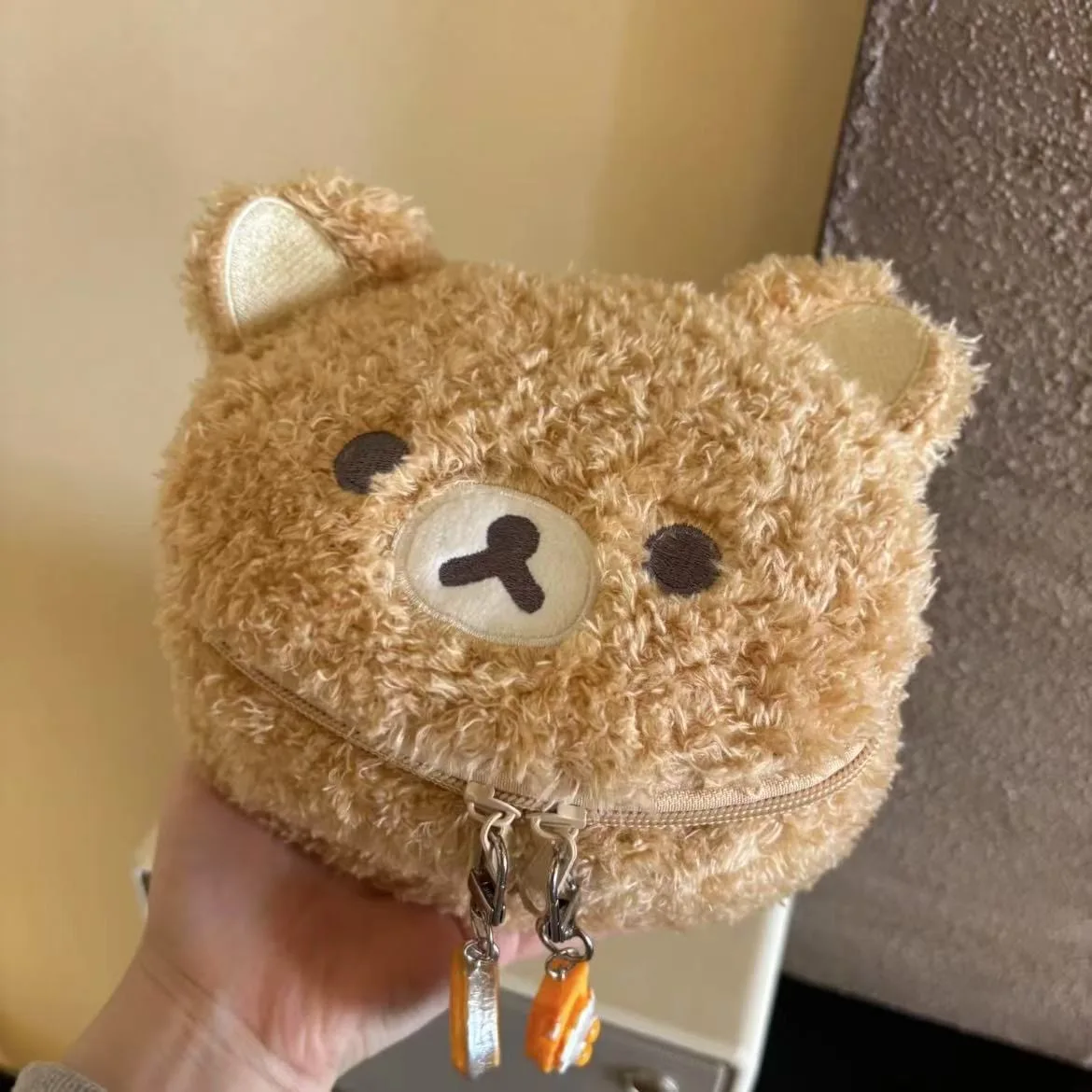 New Plushes Makeup Bear Cosmetic Bag Women Jewelry Storage Pouch Girl Organizer Handbags Gift Hot Sales ﻿ image 4