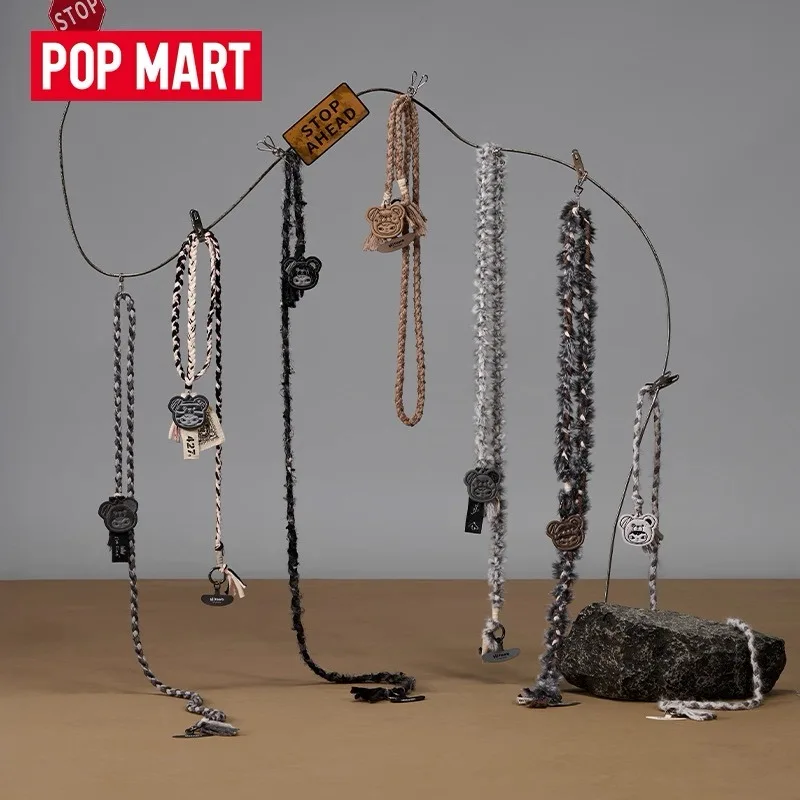 

POPMART HIRONO Road Log Series Long mobile phone Key chain Blind Box Peripheral Mysterious box Original Collection Gift