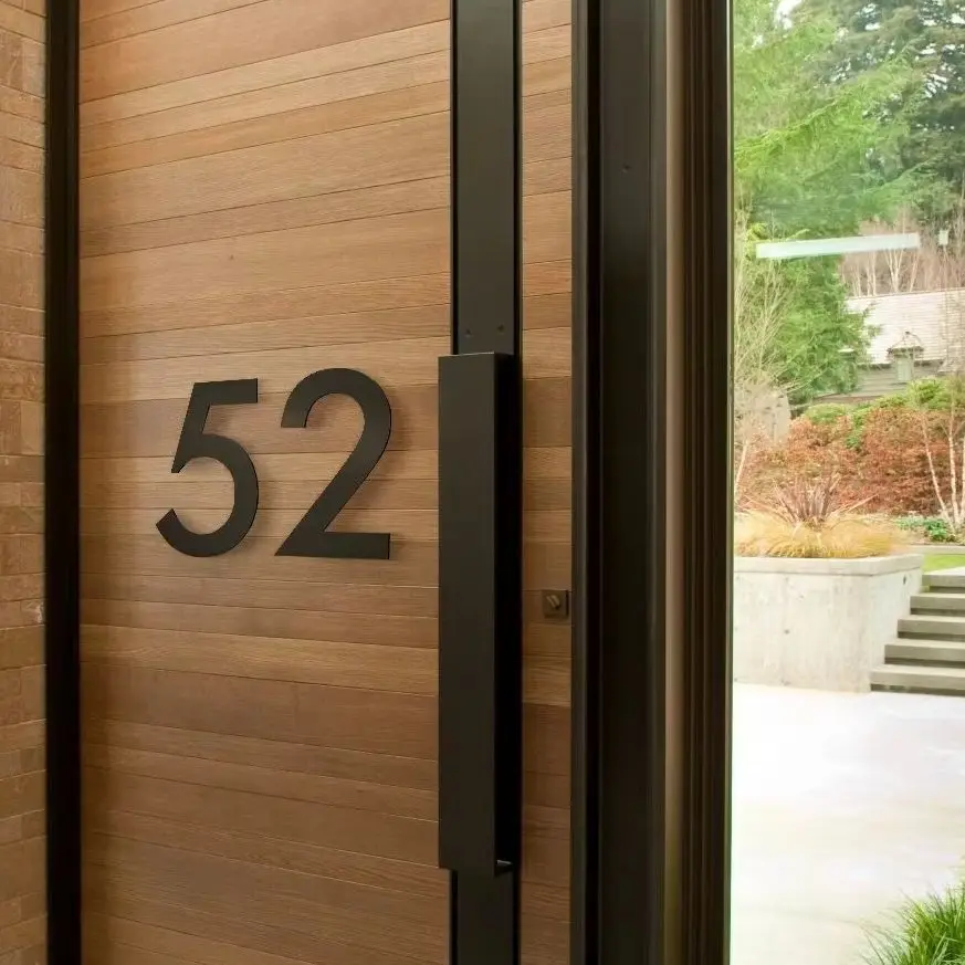 أرقام المنزل والحروف أرقام العناوين علامة منزل أكريليك 6 بوصة 8 بوصة 12 بوصة 14 بوصة أرقام المنزل الحديث آرت ديكو