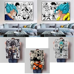 Canvas Art Walls Painting Japan Dragon Ball Goku Anime Characters Aesthetic Poster Room Home Decoration Paintings Birthday Gifts