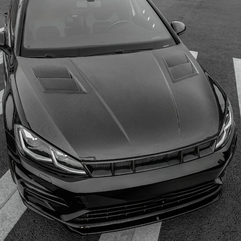 

Lightweight Real Carbon Fiber Front Engine Hood Bonnet Exterior Parts Fit MK7 MK7.5 GTI R-line 2013-2020