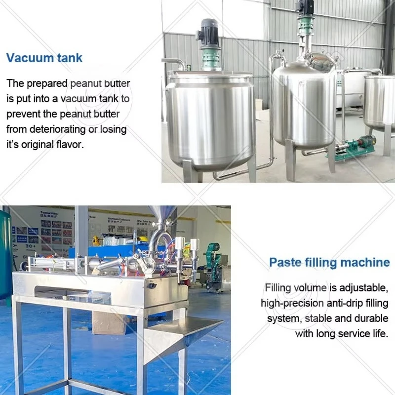 Full Automatic Tahini Making Machine Colloid Mill Commercial Peanut Butter Manufacturing Assembly Line