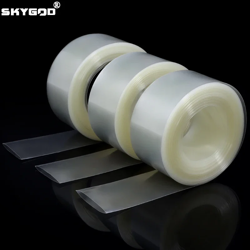 

1~10m 18650 Lipo Battery PVC Heat Shrink Tube Transparent 160mm~500mm Cable Sleeve Lithium Insulated Film Wrap Case Protection