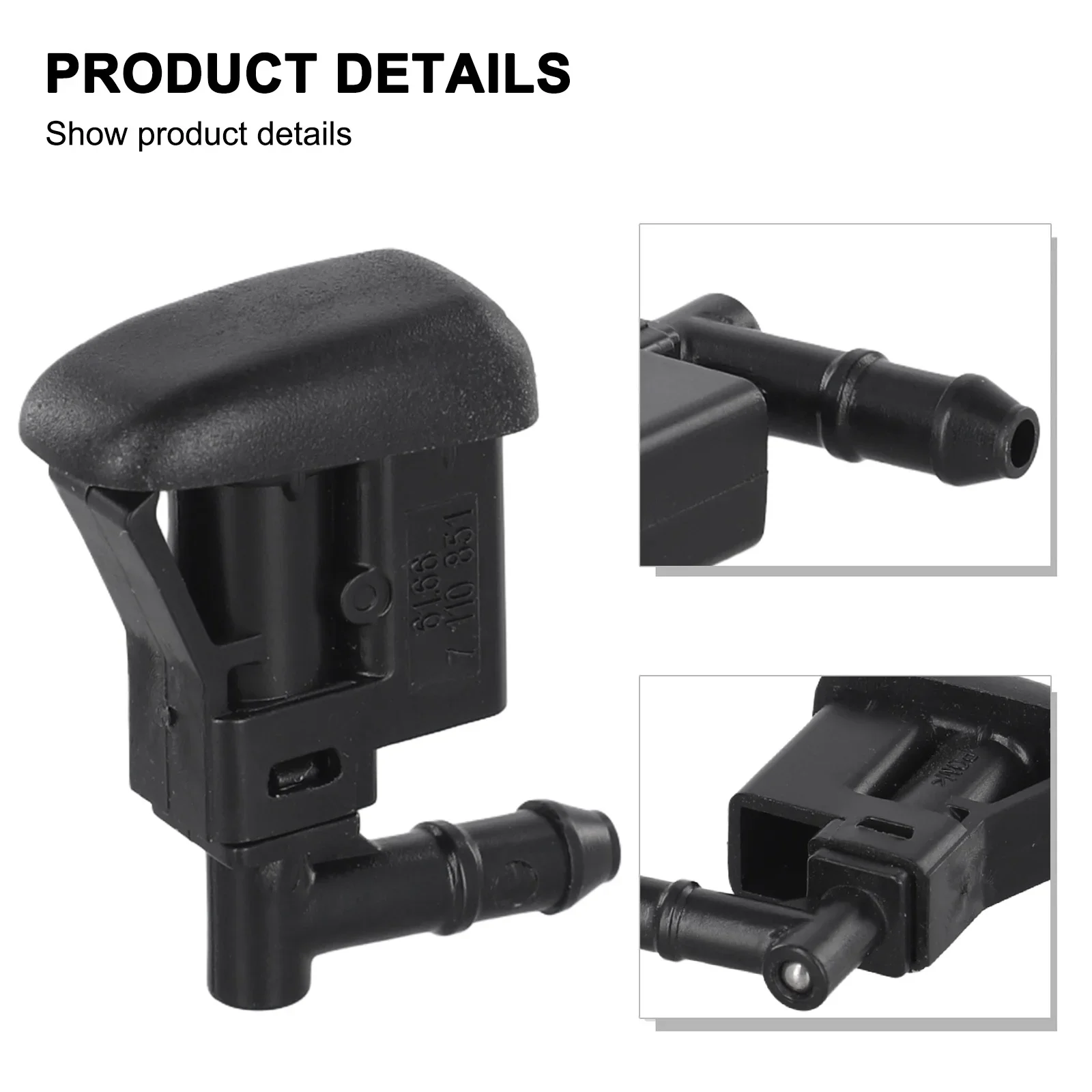 Car Windshield Wiper Washer Spray Nozzle 61667110852 For BMW 1 Series E81 E82 EDrive E87 Z4 E86 Car Hood Spray Nozzle Accessorie