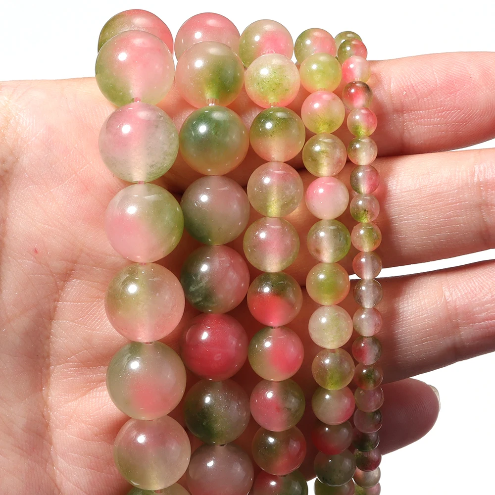 4/6/8/10/12mm Natural Peach Ja - đánh giá và giá Jewelry Making Gemstones