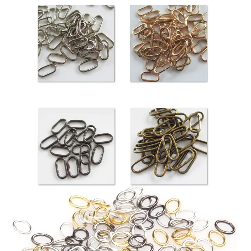 Ovale offene Biegeringe, Spaltringe, Verbinder, Haken für DIY-Halsketten, Armbänder, Schmuckherstellung, Zubehör.