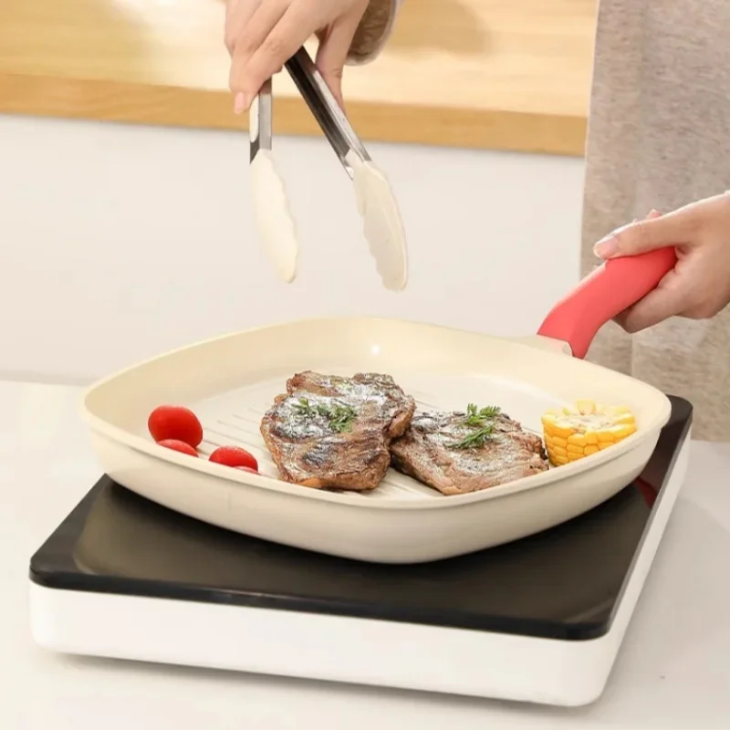 

Non-stick Frying Pan Steak Omelet Pan Fried Fish Ceramic Coating Thicken Pans Home Cooking Utensil for Gas and Induction Cooker