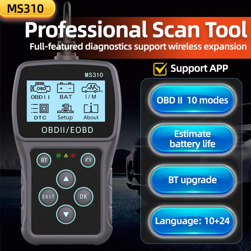 

MS310 OBD2 Scanner Car Scanner Diagnostic Tool Automotive Scanner Car Tools