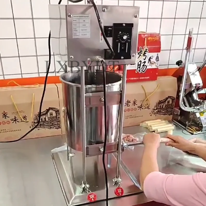 Small Automatic Electric Sausage Making Machine Sausage Filling Machinery Electric Vacuum Meat Hot Dog Sausage Stuffer