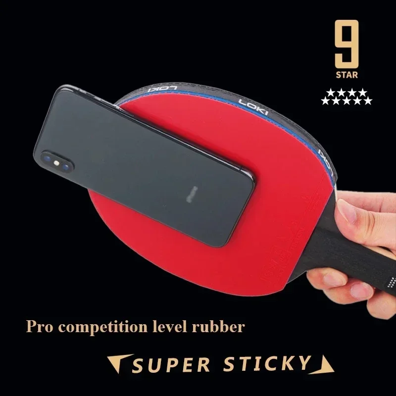 LOKI-Raquete profissional do tênis de mesa, 5 + 2 carbono Ping Pong Paddle, ultra ofensivo com borrachas pegajosas, 9 Star, 6, 7, 8, 9 Star