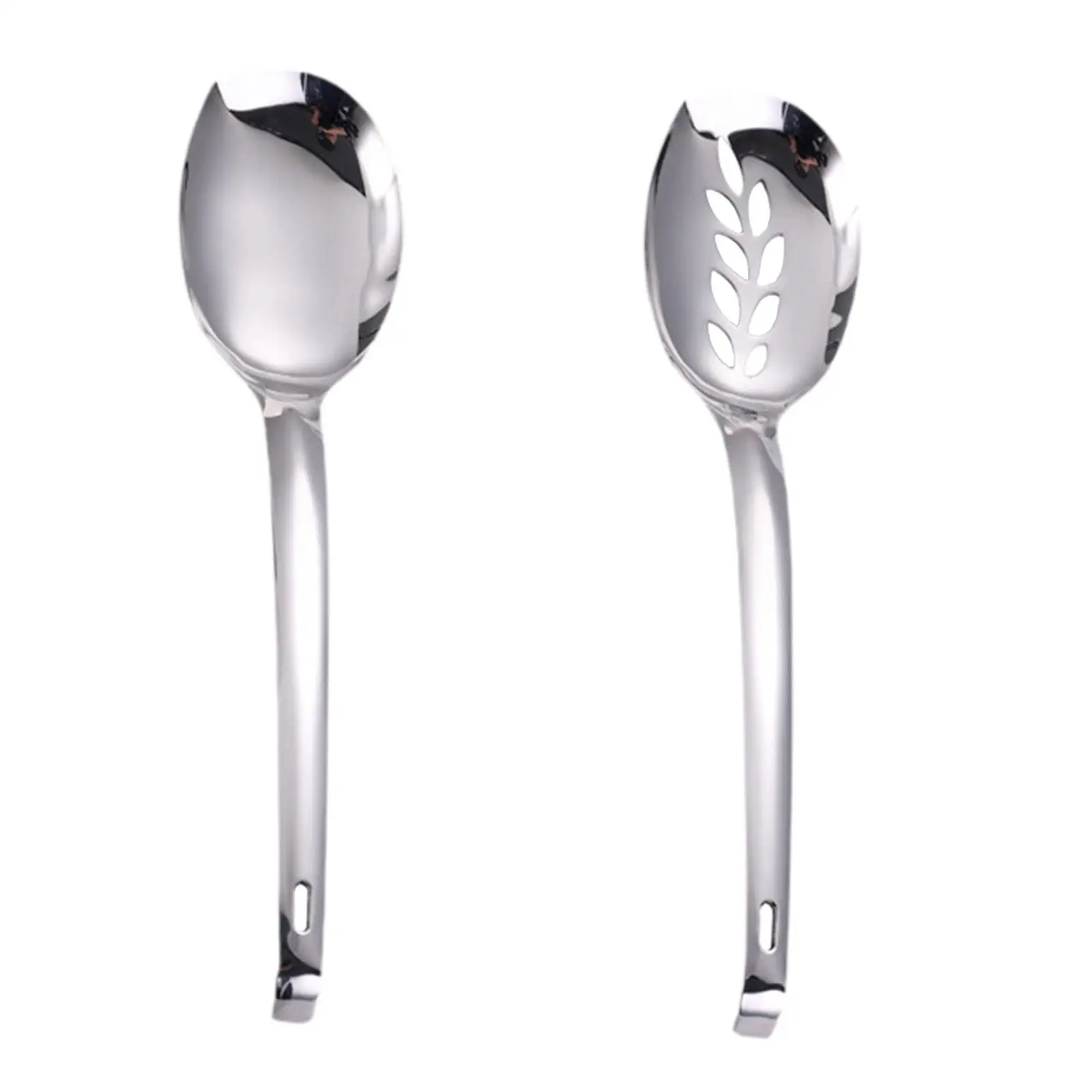 Stainless Steel Serving Spoon Serving Tablespoon Long Handle Catering Spoon for Weddings Family Gatherings Graduation Parties