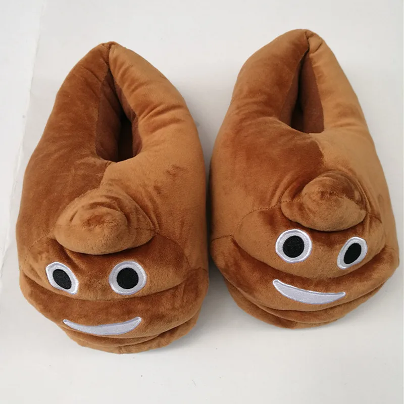 Whoholl Cute Funny Winter Shoes Women Slippers Unisex Brown Fashion Plush Female Indoors Slippers Home Warm Slippers Ladies