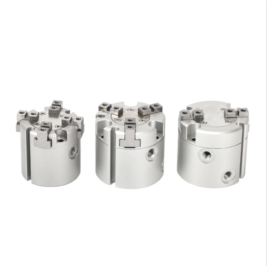 Pneumatic Air Gripper HFCI HFCY HFCX 16/20/25/32/40/50/63 2/3/4 Jaw Parallel Robot Finger Cylinder for Automation Equipment
