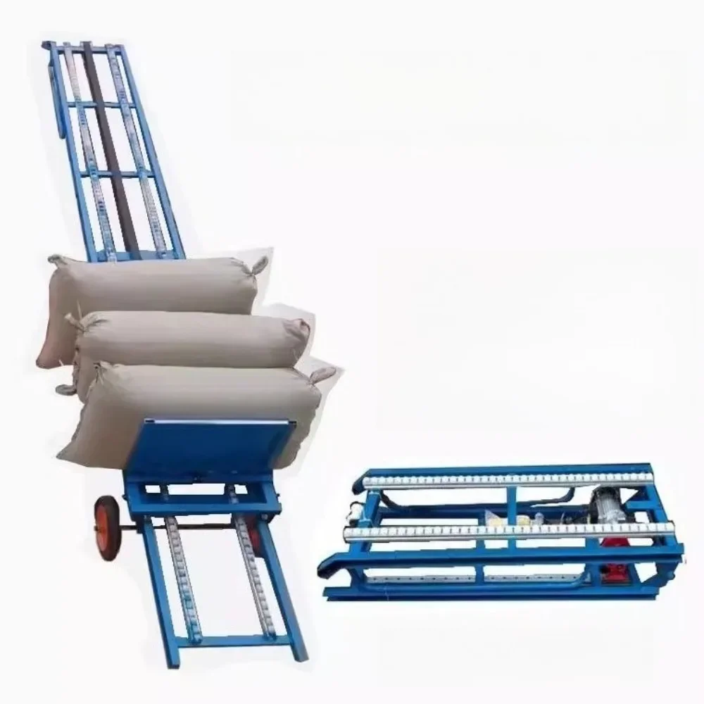

Mobile electric folding feeder for loading and unloading lifting crane