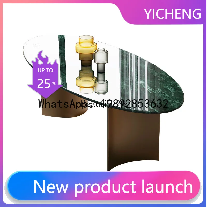 

QQ -*Natural marble French dining table Modern simple light luxury household rectangular table