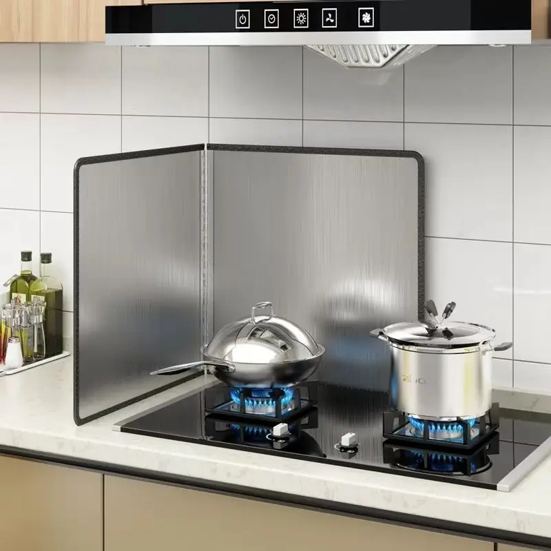 Kitchen Oil Splatter Guard,Splatter Shield Guard Kitchen Cooking Frying Oil Splash Screen Cover Gas Stove Oil Splash Guard