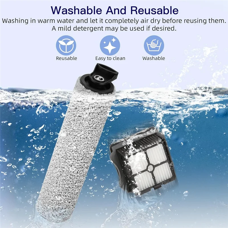 

Замена роликовой щетки X10A для Tineco Tineco Ifloor 3, Floor One S3, ролики щетки для беспроводного пылесоса и фильтры Hepa