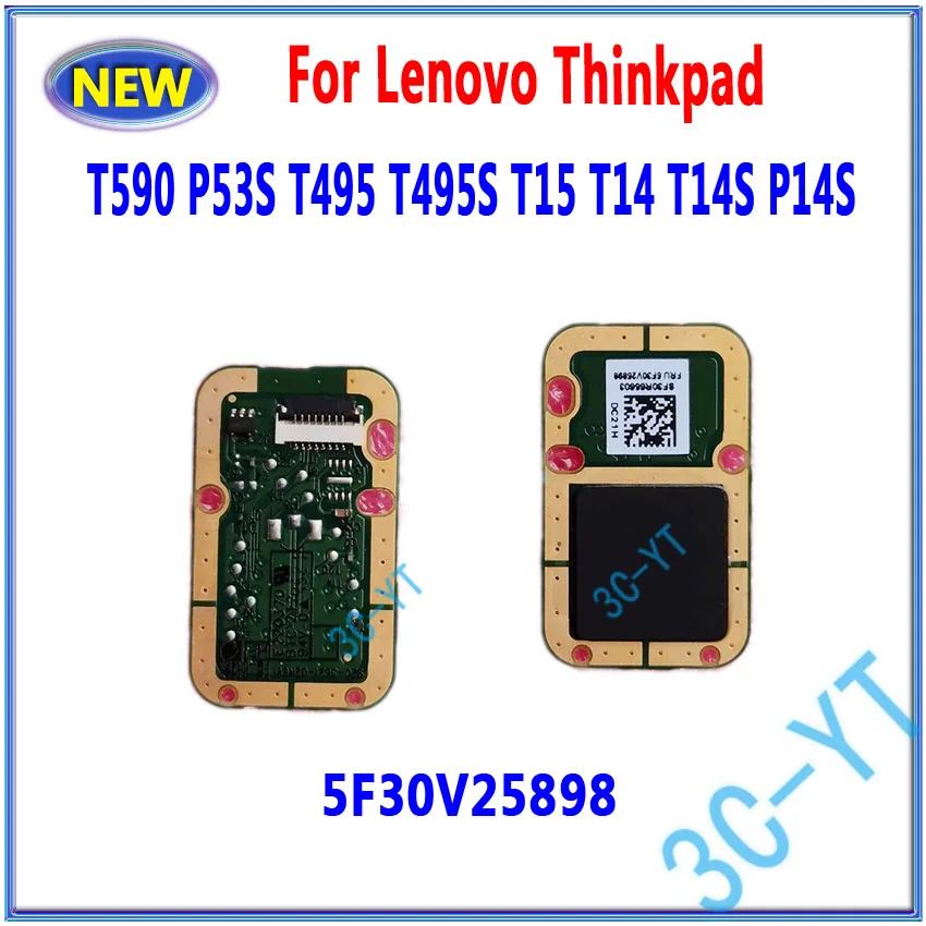 1PCS New Original Fingerprint Reader For Lenovo T590 P53S T495 T495S T15 T14 T14S P14S 5F30V25898 Fingerprint Reader Board