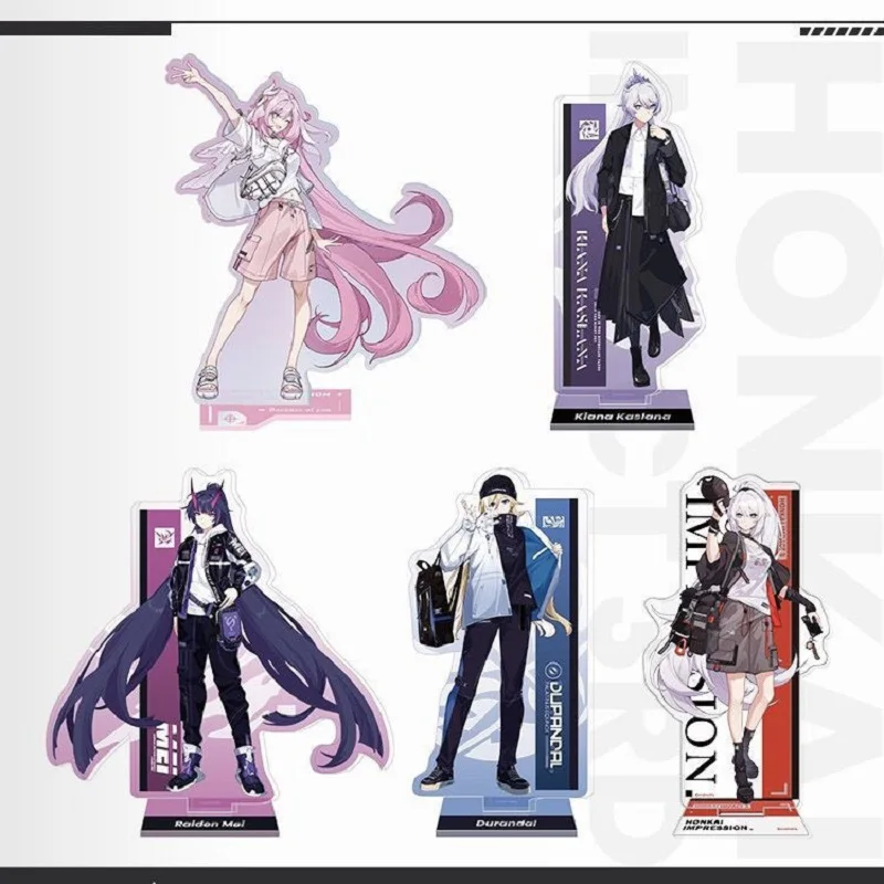 MIHOYO Genuine Figure Game Honkai Impact 3rd Cosplay VALKYRIES Stand Elysia Kiana Mei Durandal Acrylic Statue Anime Accessories