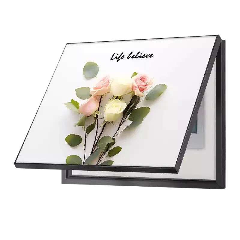 Modern simple meter box decorative painting, free punching distribution box blocking hanging painting 40*30 Lift up style