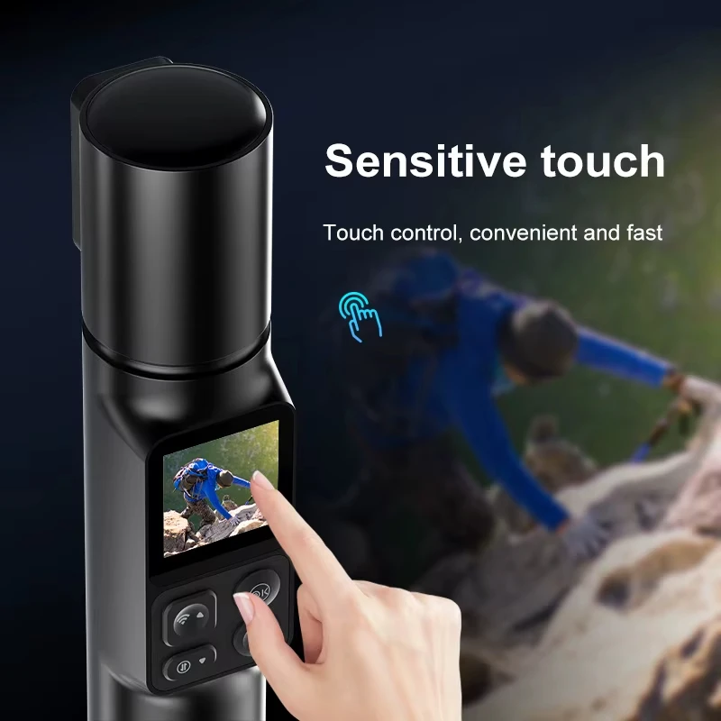 New Portable Handheld DV Wireless WiFi 350 Degree Rotation Action Camera 6K Sports DV Recorder Waterproof Screen High CMOS