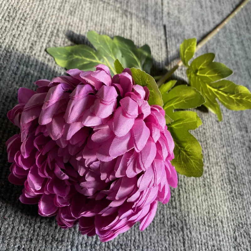 Einzelner Zweig Große Chrysantheme Künstliche Gänseblümchen Seidenblumen Heimdekoration Ornamente Wohnzimmerdekoration Hochzeitsblumenarrangement – Detail 19