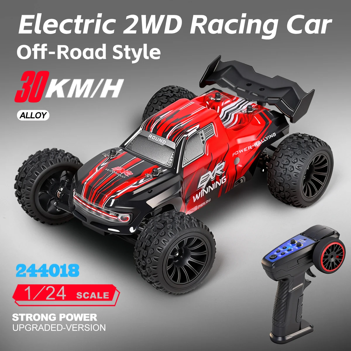 

Радиоуправляемая машина WLtoys 244018 2WD Bigfoot 2.4G с полномасштабным контроллером, независимой подвеской, электронными гироскопами и 3-скоростным круиз-контролем