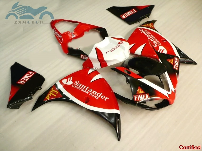 

High grade Injection fairing kit fit for YAMAHA 2009-2014 YZF R1 YZFR1 09-14 red white black motorcycle fairings body kits AD10