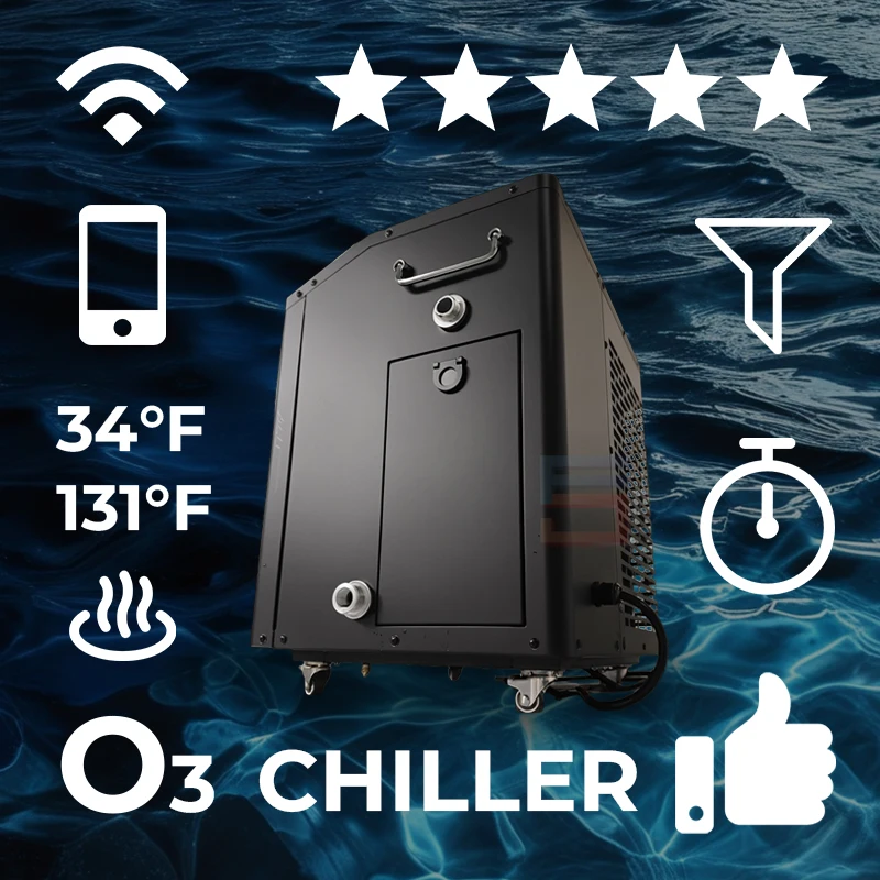 

1 Degree 2026 Best Cold Plunge Chiller With Ozone Filters Waterproof All Weather Use Ice Bath Chiller