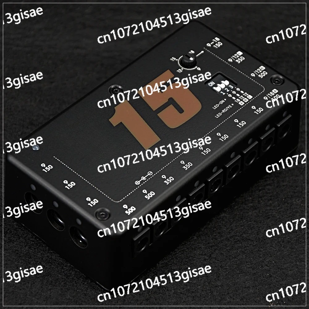 ISP15 Power Supply for Guitar Pedal,15 Fully Isolated Outputs Low Noise, DC 9V/12V/18V,150-500mah Effect Pedal Power