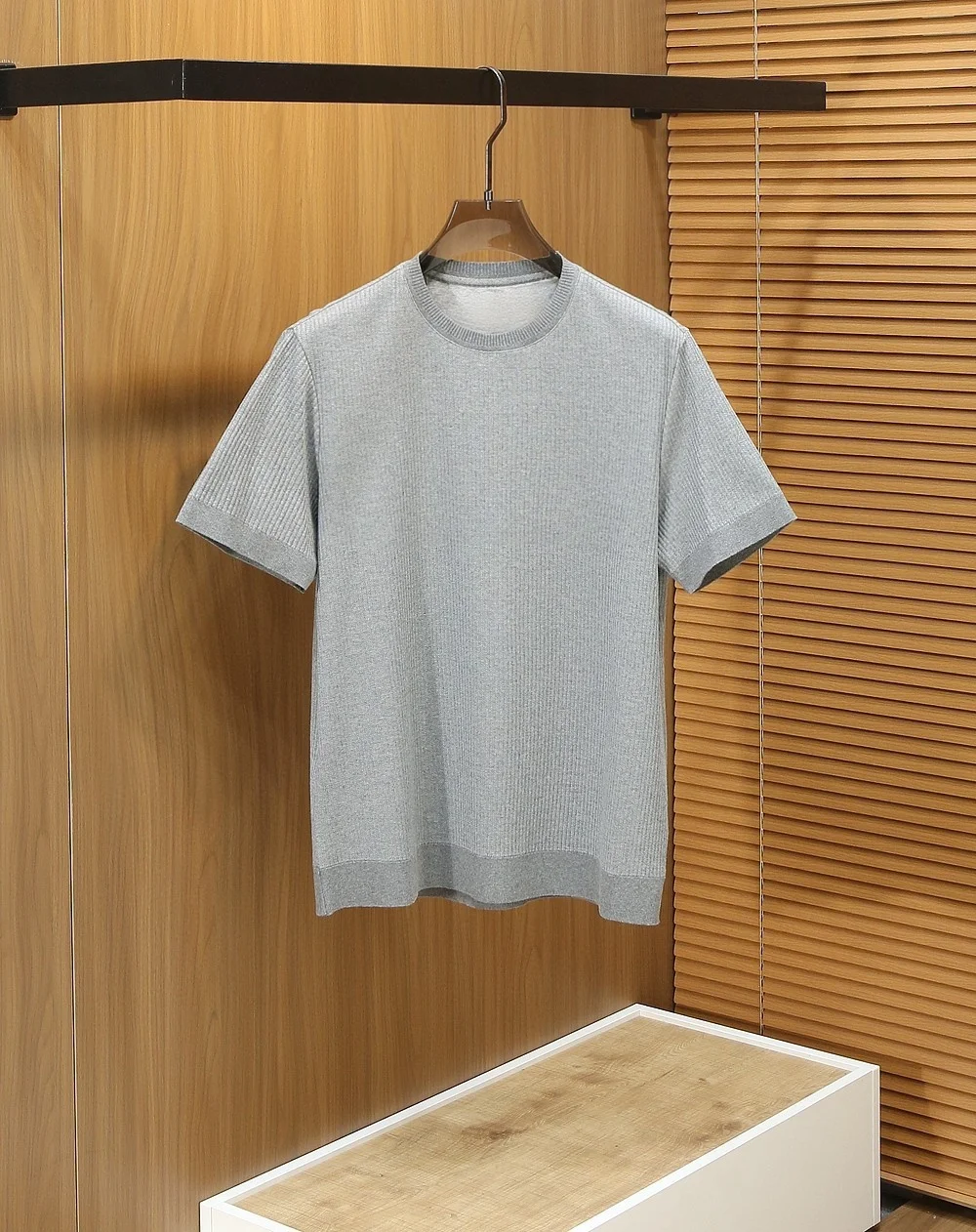 

Итальянская винтажная мужская футболка с коротким рукавом из модала и хлопка, повседневная, с круглым вырезом, в ретро-стиле, стандартный крой, нелиняющая, однотонная, летняя