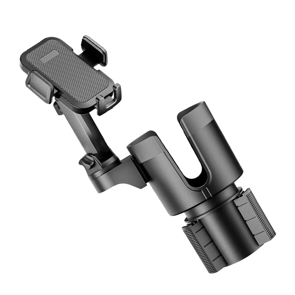 

Multifunctional Car Cup Holder Expander with Phone Mount Reliable for Automotive Use Portable Holder for Drink and Device Space