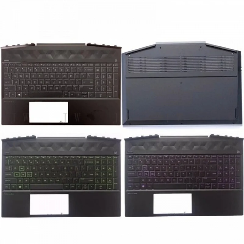 

DDZ New For HP Pavilion 15-DK 15T-DK TPN-C141 Upper Case Palmrest Cover/Bottom Case