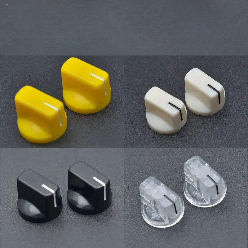 

Screw Locked 4PCS Multi Color Guitar Pedal Pointer Knobs Portable Hard Plastic Guitar Effects Pedal Knobs 1/4 Inch Shaft Design