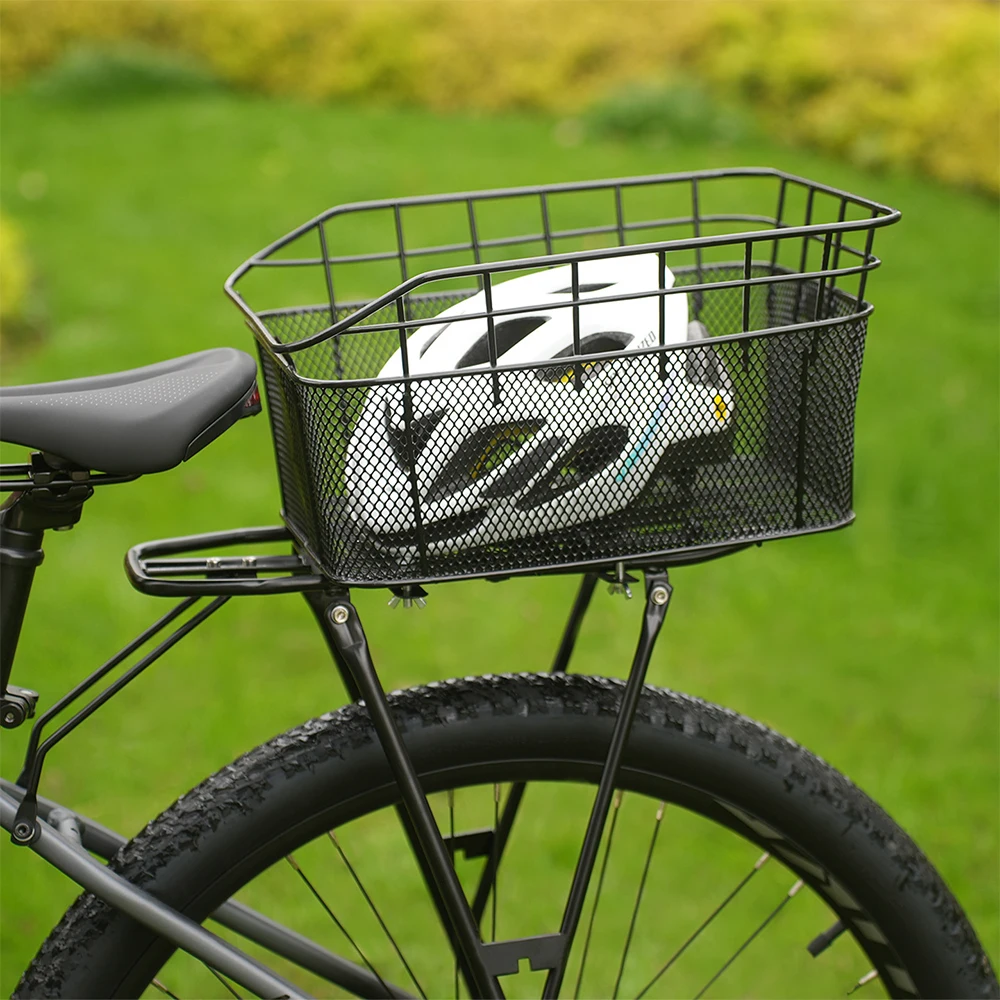 NEWBOLER Fahrrad-Heckkorb Schnellspanner Fahrrad-Gepäckträger Tasche Große Kapazität E-Bike-Korb für Outdoor-Reisen und Einkäufe – Detail 12