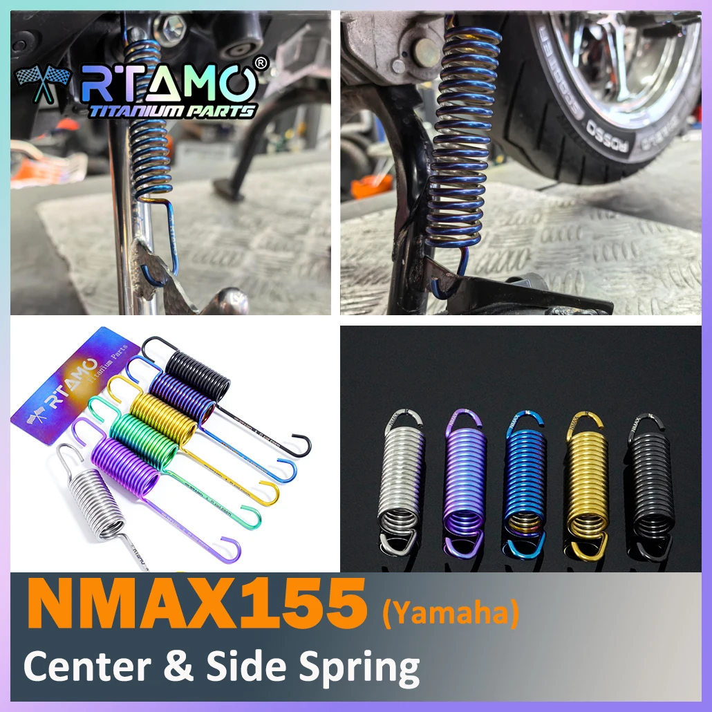 RTAMO Titanium Stand Spring Center Spring Side Spring for Yamaha Nmax155