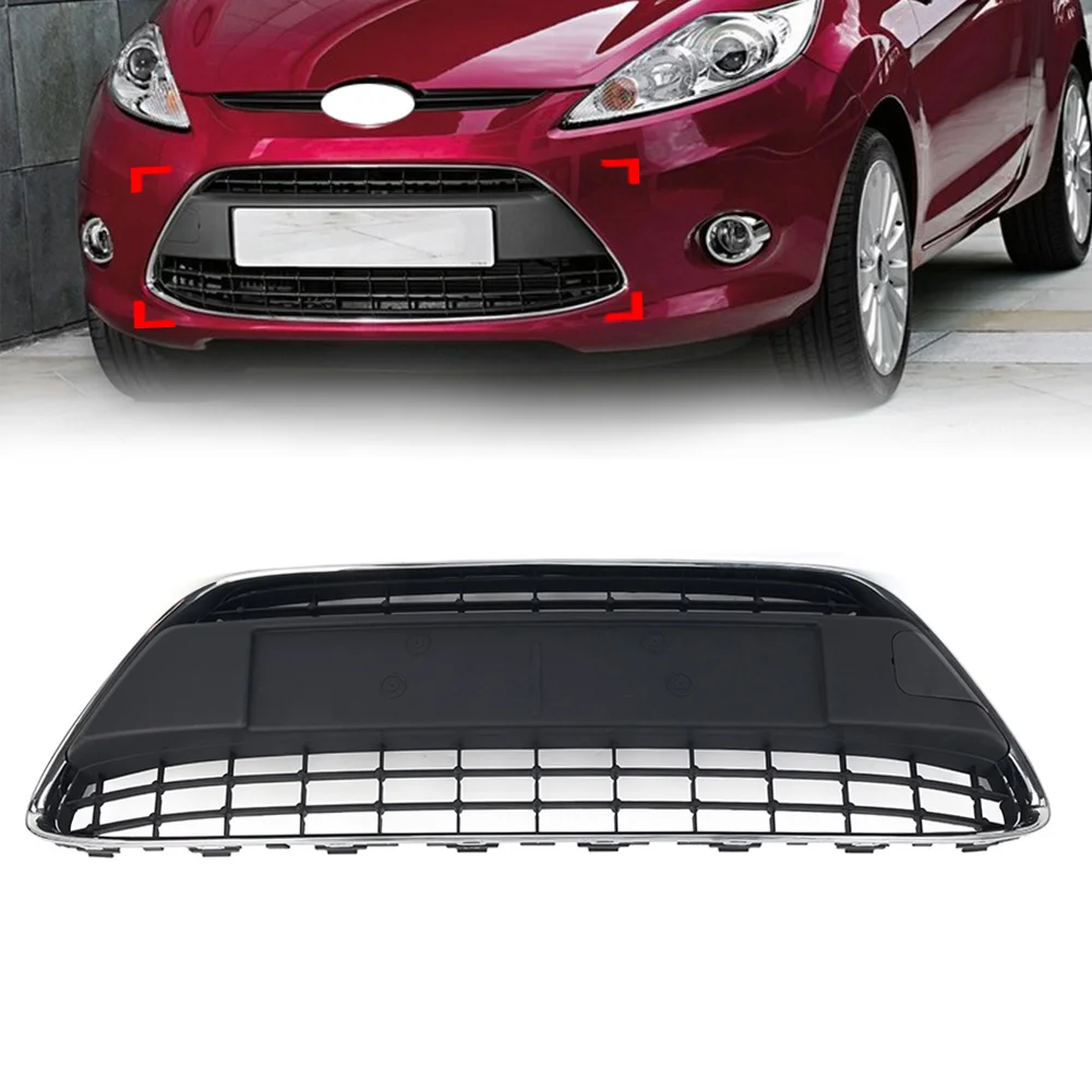 Car Front Bumper Lower Grill Center Mesh Grille For Ford Fiesta 2008 2009 2010 2011 2012 8A6117B968D