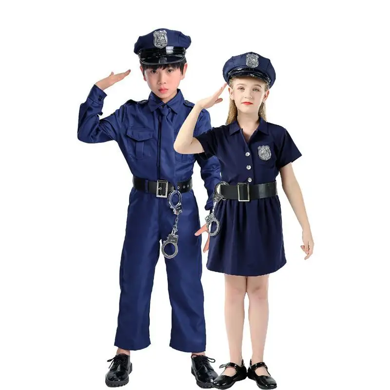 

Children's Police Performance Costume COS Suit Halloween Boy's Outfit Children's Day Boy's Performance Clothes